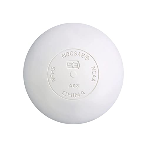 Crankshooter Lacrosse Ball Set, 1 Dozen Lacrosse Game Balls, Nocsae, Ncaa, Nfhs, And Sei Certified, 12 Balls (White) #TOP1