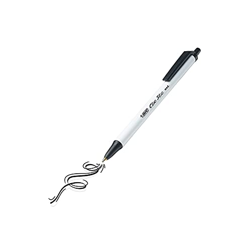 BIC Clic Stic Black Retractable Ballpoint Pens, Medium Point, 24-Count - image 4