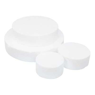 TOYANDONA Modelo de Pastel Falso de Espuma para Práctica de Decoración, Kit de 4 Niveles Discos Redondos (8x4cm, 10x4cm, 15x4cm, 20x4cm), Reutilizable para Pasteles de Cumpleaños y Bodas | Ya disponible en tu tienda friki favorita! En mundofriki.es! TOYANDONA Modelo de Pastel Falso de Espuma para Práctica de Decoración, Kit de 4 Niveles Discos Redondos (8x4cm, 10x4cm, 15x4cm, 20x4cm), Reutilizable para Pasteles de Cumpleaños y Bodas | Ya disponible en tu tienda friki favorita! En mundofriki.es!