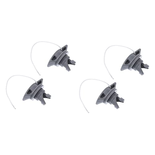 BESPORTBLE 2sets Air Valve Kayak Air Cover Kayak Adapter Cap Inflatable Boat Tube Plug Grey for 2pcs*2
