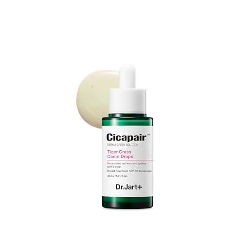 Dr.Jart+ Cicapair Tiger Grass Camo Drops Tinted Serum SPF 35 with Centella Asiatica | Skin Tint | Korean Skin Care Makeup Hybrid, 1.01 Fl Oz