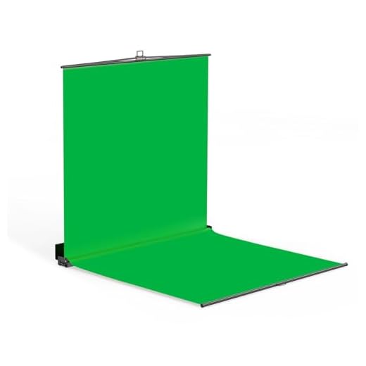 RAUBAY Zusammenklappbarer Green Screen – FloorFlex-Hintergrund mit Bodenerweiterung 2,1 x 2,1 x 2,1 m – Tragbarer, ausziehbarer Chroma-Key-Hintergrund mit Ständer für Videokonferenzen und Streaming