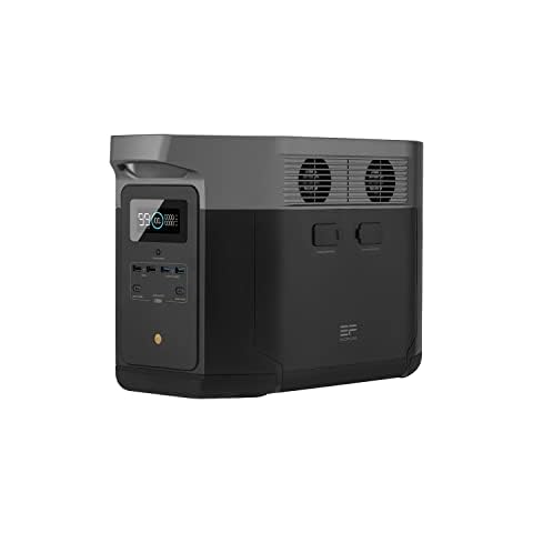 EcoFlow DELTA Max tragbarer Solar-Generator, 2016 Wh, mit 4 Anschlüssen, AC 2400 W (4600 W Überspannung) für Outdoor, Reisen und Camping im Wohnmobil Cover