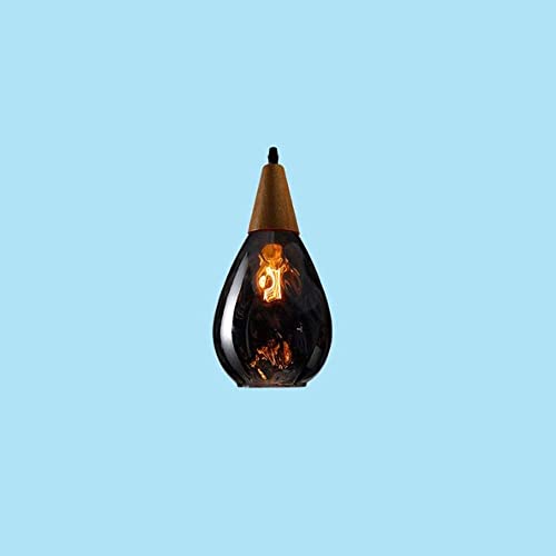 Lustre suspension en bois et verre pour éclairage intérieur de maison