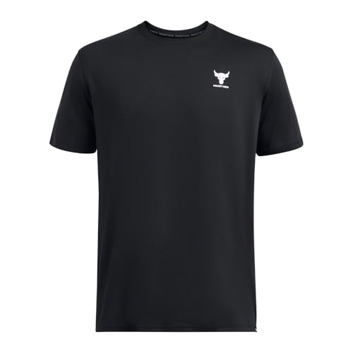 Under Armour Men's Project Rock Simple Branded T Shirt, 001 Black, XXL - image 3