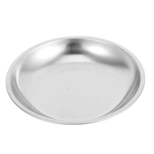 SHOWERORO Posavasos Redondo para Bolsitas de Té Acero Inoxidable 201 Antigoteo 105 CM Bandeja Soporte Multifuncional para Hogar Oficina y Salón de Té