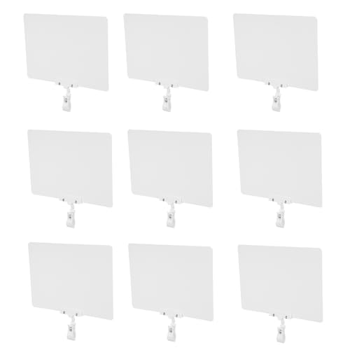 Étiquette de prix effaçable WOONEKY lot de 10 supports de signalisation pour magasin