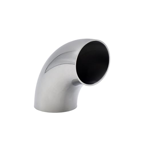 Codo de acero inoxidable SUS304 de 76mm y 90 grados para soldar tuberías 5