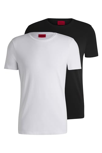 HUGO t-shirt en coton extensible le lot de 2 parfaits du bureau au weekend
