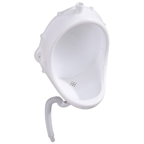 Yaoliucp Urinales pour Hommes Mont Mural 15x19x11In Proof de déversement d'urinoir Masculin avec 19,5 Tuyau Anti-Obstacle PP Urin