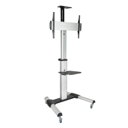 Soporte de Suelo Inclinable/ Ajustable con Ruedas TooQ FS1870M-B para TV de 37-70"/ hasta 50kg