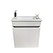 STARBATH PLUS - Mobile da bagno con lavabo in plastica ABS Ador - Lavabo sospeso - Mobile da bagno con lavabo - 40 x 22 cm