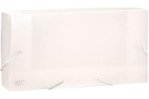 Pasta Elástico, Ofício, YES, CX040NSCR, Lombo 40mm, Linha Color Grid, Cristal