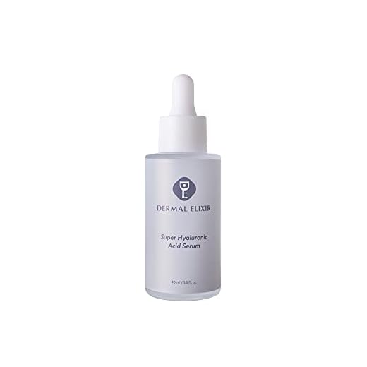 Dermal Elixir Super Hyaluronic Acid Facial Serum 40ml, Super Hydration, Hydrating & Lightweight, Oil-free, All Skin Type