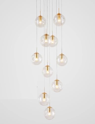 Chandelier LED marron pour chambre d'enfant avec lumière modulable et télécommande - 6