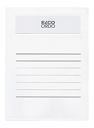 Elco Volumino Pochettes coins avec fenêtre 120 g/m² 22 x 31 Blanc | Lot de 50