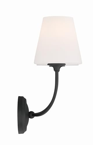 Image of Crystorama Libby Langdon Sylvan 2 Light Black Forged Bathroom Vanity