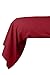 LOVELY CASA - Taie Traversin - Modèle Cottage - Rouge - 45x185 cm - 100% Coton