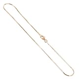 Gem Avenue 14k Rose Gold over Sterling Silver 1mm diamond cut snake chain 7 & 8 inch Bracelet