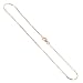 Gem Avenue 14k Rose Gold over Sterling Silver 1mm diamond cut snake chain 7 & 8 inch Bracelet