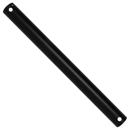 Image of 12 Inch Ceiling Fan Extension Rod, 1 Inch Outside Diameter Not Threaded Ceiling Fan Downrod, Black