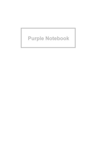 Purple Notebook: Ruled Paper Notebook ( journal / cuaderno / portable ) (Plain Shades) Paperback – December 12, 2013