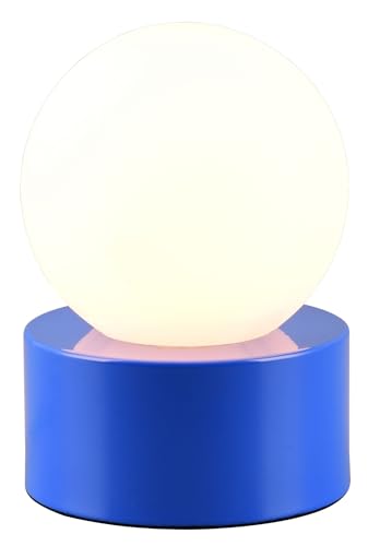 Reality Leuchten Tischleuchte COUNTESS blau (DH 12x17 cm) DH 12x17 cm blau Tischlampe Klemmleuchte Schreibtischleuchte Schreibtischlampe