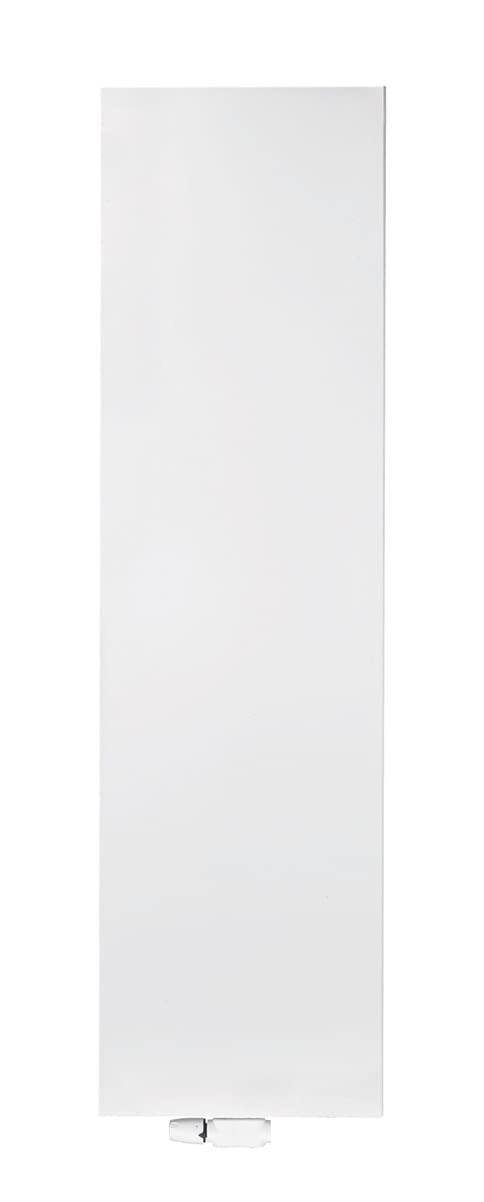 Belrad Radiador de diseño vertical 1800 x 400 - Radiador plano con conexión central Typ22 - Radiador de pared con 1394 W blanco - Radiador de diseño compacto, estrecho y eficiente energéticamente