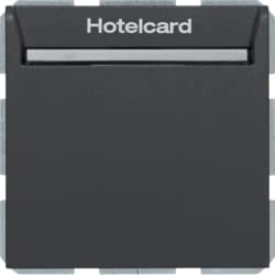 Tarjetero hotel anthracite sans broche pour gestion d'accès et économie d'énergie