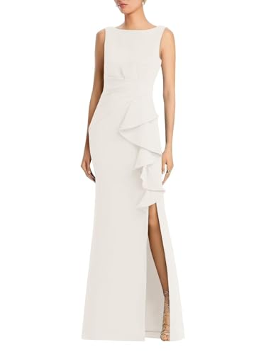 Bedlover Satin Mother of The Bride Dresses for Women Long Slit Mermaid Ruched Formal Evening Party Gowns