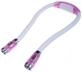 *Pink* LED Light Handsfree Hug Neck Reading Book Light Lamp