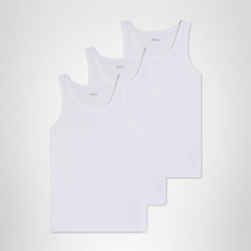 BOSS Herren 3p Co Tank Top, New - White100, L EU