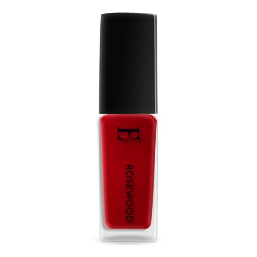 Image of Ellement Co Rosewood Nail Paint 10 ML | Classic Red Nail Colour with Glossy Finish | Long Lasting & Chip Resistant Formula | Smooth Professional Application | Vegan, Non-Toxic & Paraben Free Nail Polish for Festive, Party, Wedding & Everyday Glam Look