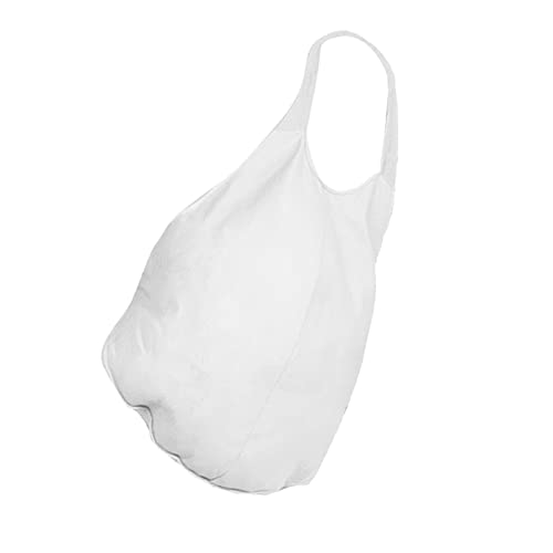 F Fityle Faux Ventre de Père Noël, Accessoires Drôle Spectacle Père noël Ventre Gros Déguisement pour Fête , Blanc