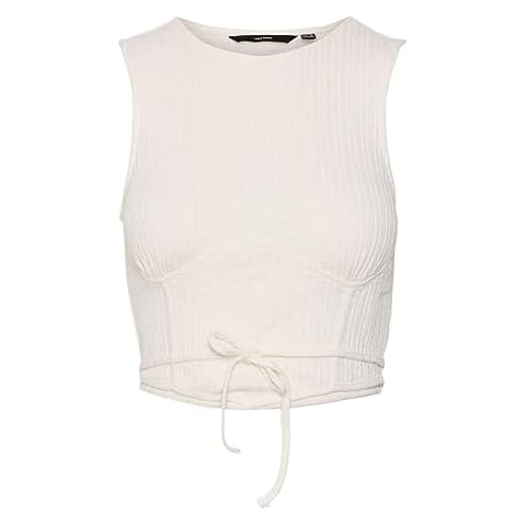 VERO MODA Women's Snow White Crop Top Cover