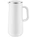 Produktbild WMF Impulse Thermoskanne 1l, Isolierkanne für Kaffee oder Tee, Drehverschluss, hält Getränke 24h kalt und warm, Thermoskanne Kaffee oder Tee, weiß, Edelstahl, Kunststoff