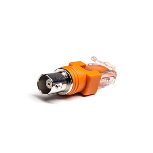 FOWIUNYE BNC Female to RJ45 Male Adapter, Coupler Adapters 180 Degree 50 Ohm RF Coaxial Connector Used for Video Surveillance, not Suitable for Network Cables, Unable to Convert Network Signals