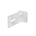 2.2 Inch Crystal Clear Acrylic Hinge Latch with Buckle, 4Pcs Transparent Lock Hasp for Small Cabinet Doors, Drawers, Jewelry Box, and DIY Craft Projects