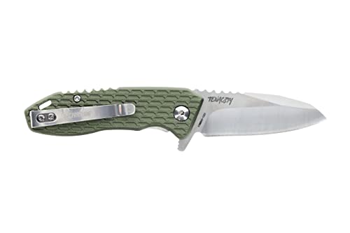 Schrade Pasta Delta Class Tenacity de 15 cm com lâmina de aço AUS-10 de 6,35 cm e alça de alumínio p