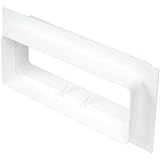 anschlussplatte englisch Kanalanschlussflansch - beidseitige männliche Anschlüsse für 220x90 mm Kunststoffkanäle.