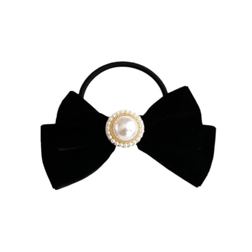 Black Rope Female Spring and Autumn Velvet Hair Rubber Band Tied Ball image 5