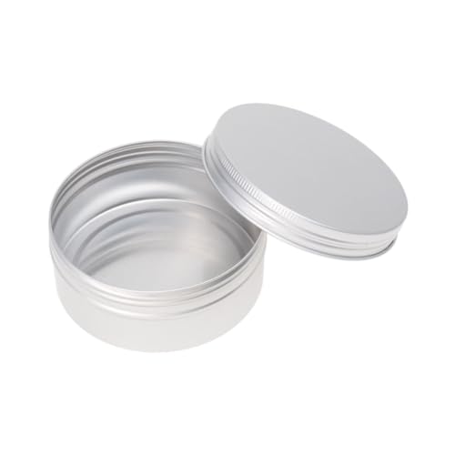 OATIPHO 10pcs Aluminum Cosmetic Pot Empty Aluminium Makeup Containers Round Tin Cans Reusable Oil Wax Can Empty Tin Cans Round Aluminum Tin Round Tin Containers Candles Make up