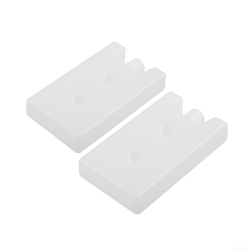 Juego de 2 bloques de hielo de larga duración de 400 ml para bolsas de almuerzo y refrigeradores, diseño ligero y cómodo