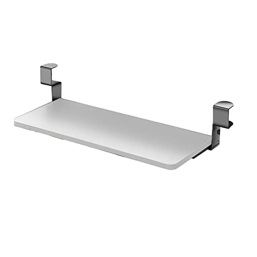 Under Desk Keyboard Tray Pull Out Computer Drawer with C Clamp Ergonomic Slide Out Keyboard Shelf for Home & Office Reduces Eye Strain Space Saving Design.