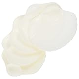 ROMISBABA Bandeja de 5 Piezas para Servir Aperitivos Forma de Concha, Plato Reutilizable de Pp Color Blanco Perlado, Adecuado para Sushi, Dumplings y Frutas en Cocina y Comedor