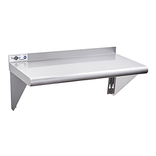 Image of Profeeshaw NSF Stainless Steel Shelf 18 inch x 36 inch, Commercial Wall Shelving