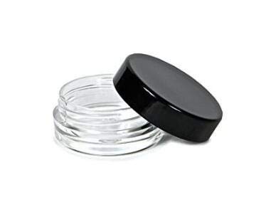 3 Gram 3 ML Jar BPA Free Cosmetic Sample Empty Plastic Container Round Pot with Black Screw Cap Lid Small Tiny 3g Bottle for Make Up Eye Shadow Nails Powder Paint Jewelry (12PCS)4