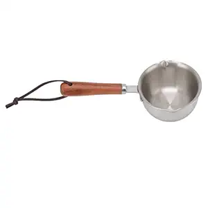 Small Butter Warmer Pot, Mini Butter Warmer Pan Corrosion Resistant Comfortable Handle Deepen Bottom Fast Heating for Kitchen (S 23x23cm/9.1x9.1in)