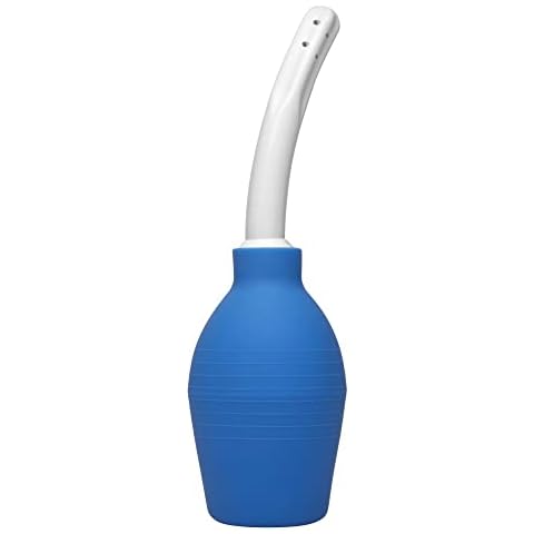 Blue Enema and Douche Water Bulb in Packaging Cover