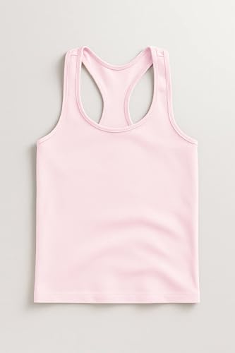 Image of Kurve Premium Girls Seamless Supersoft Wide Strap Comfortable Racerback Tank (Made with Love in The USA)